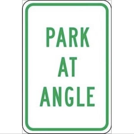 Accuform TRAFFIC SIGN PARK AT ANGLE 18 in  X 12 in FRP332RA